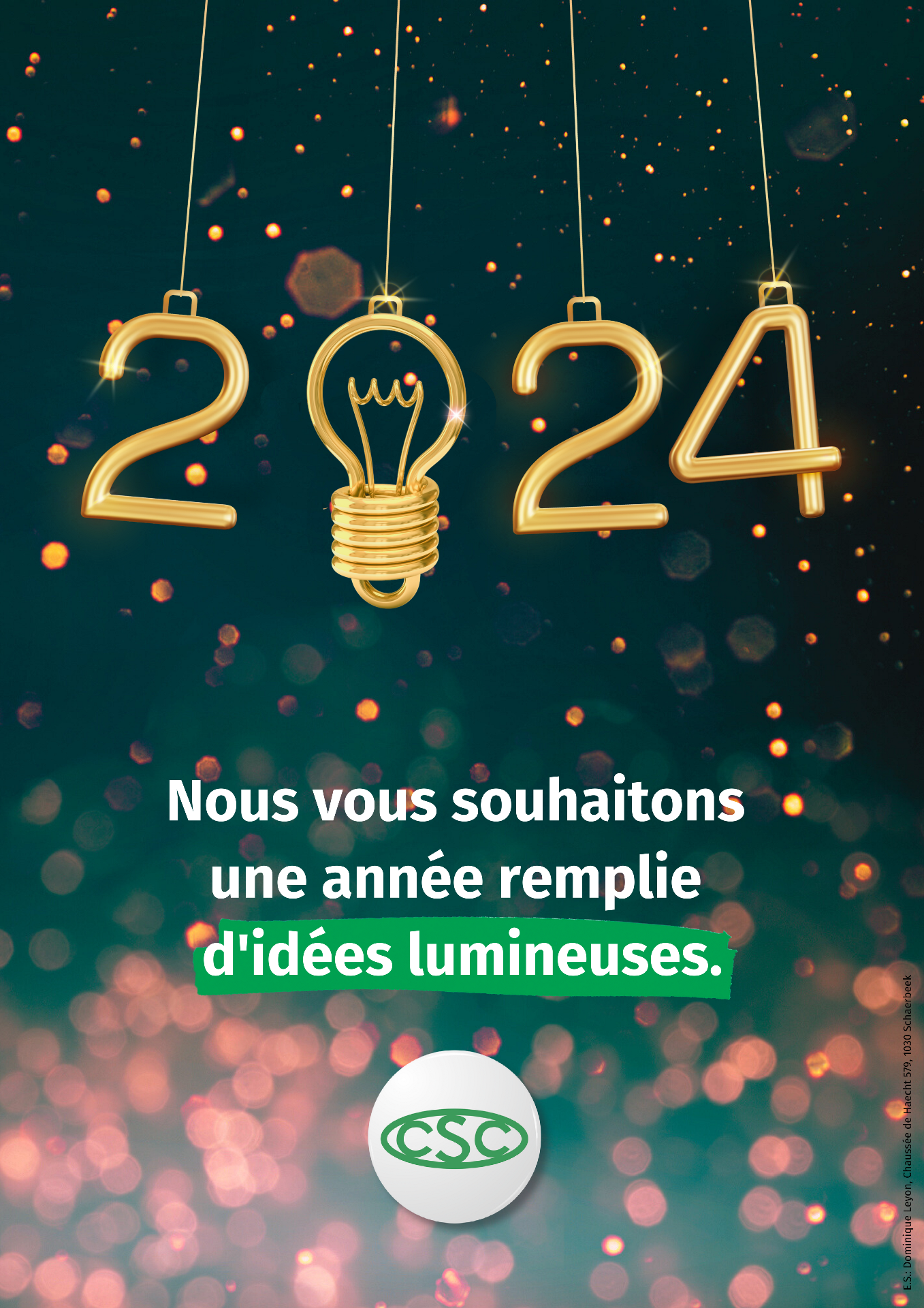 Affiche voeux fin d''annee 2024